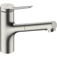 Hansgrohe Zesis M33 drezová batéria s vyťahovacou spŕškou, 2 prúdy nerez 74821800