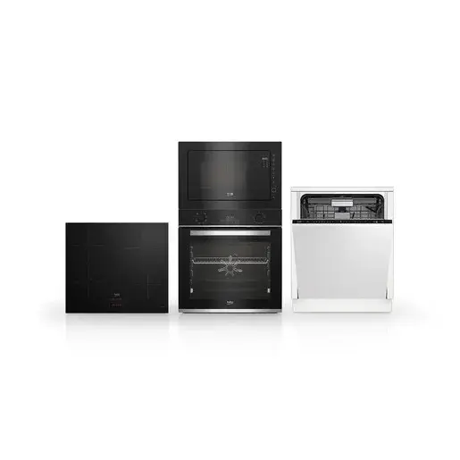 Set spotrebičov Beko BBIM13300XD+ HII64400SMT+ BDIN36535+ BMGB25333BG