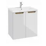 Kúpeľňová skrinka s umývadlom Naturel Stilla 60x60x45 cm biela STILLAD06033U3