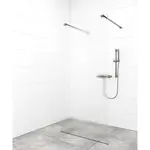 Sprchová zástena Walk-in 140 cm SAT vo farbe profilu Gun metal SATBWI140MSZAVGM