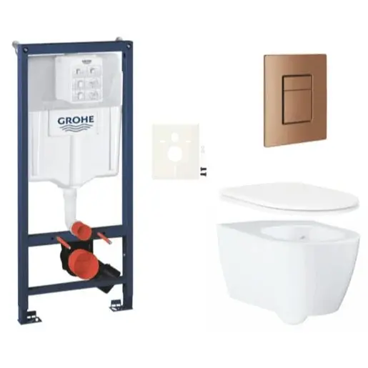 Závesný wc set do ľahkých stien / predstenová montáž GROHE Essence SIKOGRSESSCDL0