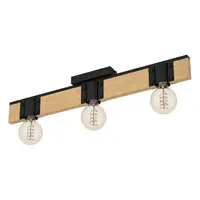 Stropné osvetlenie Eglo BAILRIGG čierna 43901