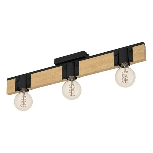 Stropné osvetlenie Eglo BAILRIGG čierna 43901