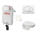 Cenovo zvýhodnený závesný WC set Alca na zamurovanie + WC Ceramia S-Line Pro SIKOAP1