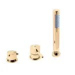 Vaňová batéria RAV Slezák SEINA so sprchovacím setom v zlatom prevedení SE975.5PZ