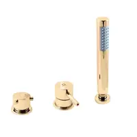 Vaňová batéria RAV Slezák SEINA so sprchovacím setom v zlatom prevedení SE975.5PZ