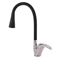 RAV SLEZÁK Sázava drezová batéria so silikónovým ramienkom čierna / chróm sa306.0/13 SA306.013