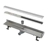 Sprchový žľab Alca DOUBLE9 FIT AND GO k stene 85 cm nerez APZ23DOUBLE9850