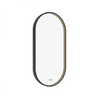 Zrkadlo so senzorom Nimco 40x80 cm čierna matná ZPC32002LVX90