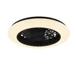 LED ventilátor Reality Stralsund čierna R62522132