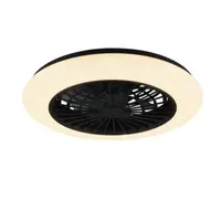 LED ventilátor Reality Stralsund čierna R62522132