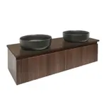 Kúpeľňová skrinka s krycou doskou SAT Evolution 118x30x44,8 cm SATEVO120NAD