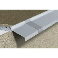 Odkvapnicový prof odkvapnicová Havos šedá, hliník elox, dĺžka 250 cm, výška hrany 9 mm, ALEOP940250