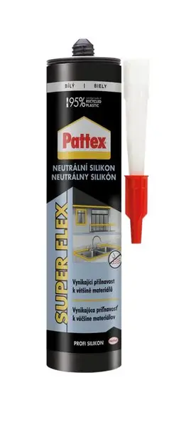 PATTEX Neutrálny silikón - biely 280ml