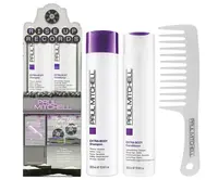 Dárková sada pro objem vlasů Paul Mitchell Extra-Body Trio + hřeben zdarma + dárek zdarma