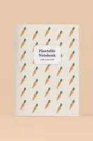 Zápisník se semínky mrkve k pěstování RESETEA 14,8 x 21 cm