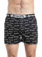 Meatfly pánské boxerky Gigi Double Pack Black / White | Černá | Velikost L