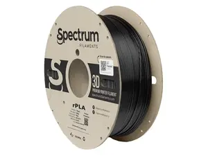 Spectrum 80554 3D filament, r-PLA, 1,75mm, 1000g, Černý (Traffic black)