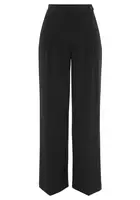 LASCANA Nohavice s pukmi  čierna