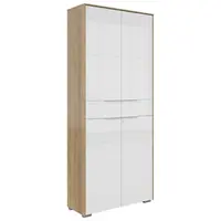 Voleo SKŘÍŇ NA ŠANONY, bílá, barvy dubu, 81/199/37 cm