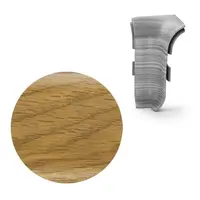 Vnitřní roh k soklu Naturel dub Aljaška , PVC dĺžka 0,5 cm, výška hrany 56 mm, NATNGTW37