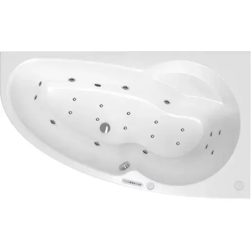 Masážna vaňa SIKO Luiza 160x95 cm LUXUS akrylát pravá SIKOHMLLU150P