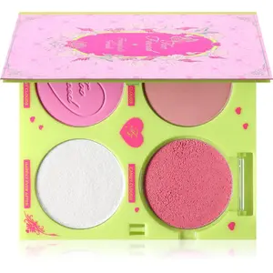 Too Faced Holiday Fairytale Crush Blush & Highlighter Set kontúrovacia paletka tváreniek s rozjasňovačom 10 g
