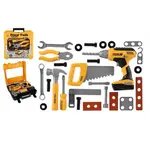 Nyní nářadí z plastu s aku vrtačkou 16x17cm na baterie se zvukem v plastovém boxu