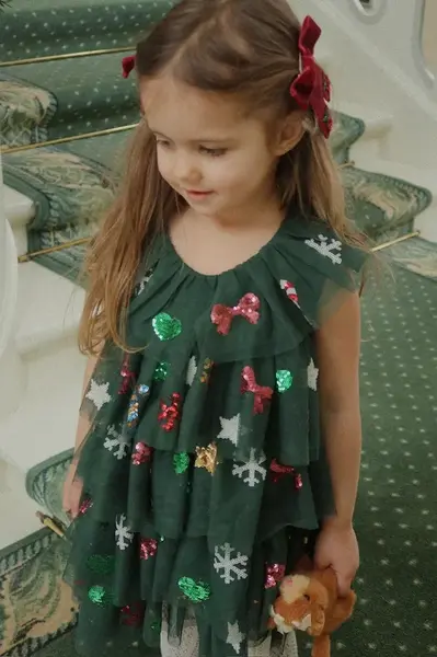 Dívčí šaty Konges Sløjd YVONNE CHRISTMAS DRESS