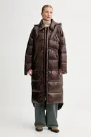 Péřová bunda MMC STUDIO hnědá barva, RODA.COAT