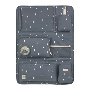 Detský organizér do auta - Happy Prints midnight blue