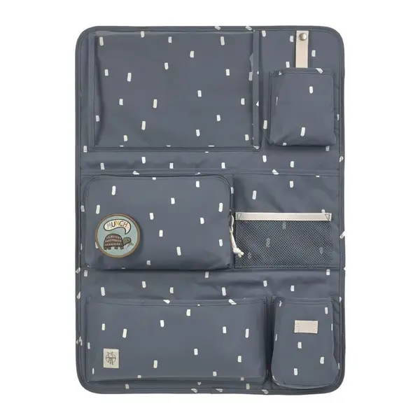 Detský organizér do auta - Happy Prints midnight blue