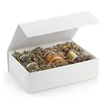 Dekorativní obal s magnetickým uzávěrem 350x250x100 mm, bílý ZEROTREE®