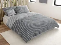 Bavlněné povlečení Caprivi šedé knoflík Rozměr povlečení: 70 x 90 cm | 140 x 200 cm