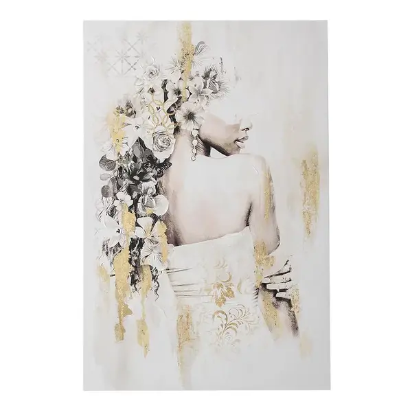 Obraz na plátne 120x80 Tajomná žena v bielom