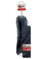 Predlžovací kábel Q-363f 4x z/u 5m čierny