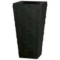 Kvetináč Diva Slim Štvorec 30 čierna