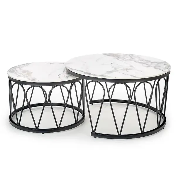 Konferenčný stolík Formosa biely mramor