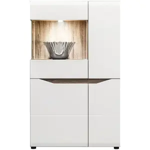 Vitrína Lionel Li05 dub sonoma/bílá