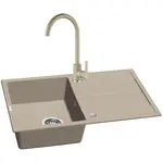Granitový drez Pico 760x440 béžová + batéria