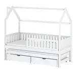 Posteľ Domček Monkey 80x160 biela