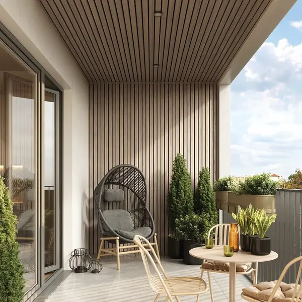 Lamelový panel FRONTO V-BLACK dub svetlý  0,25x2,95 m