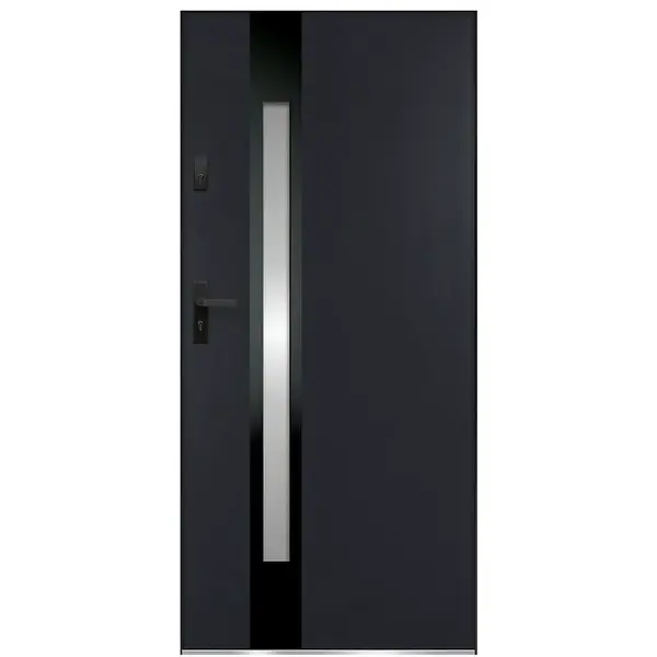 Vchodové dveře Temida S68 90L Antracit  90L/2Z/012/09/OW