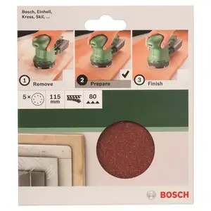 Brusný papír Řř115 Mm, G80, 8 Děr, Suchý Zip