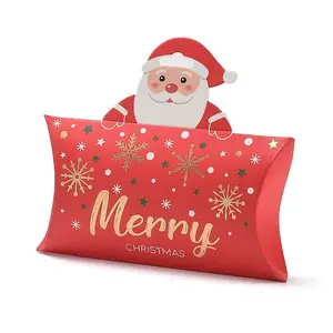 Christmas Theme Paper Pillow Gift Boxes