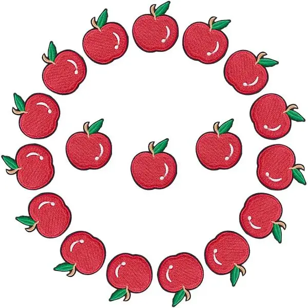 18Pcs Computerized Embroidery Cloth Iron On/Sew On Patches