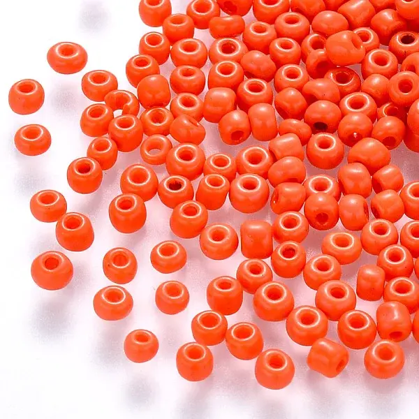 8/0 Baking Paint Glass Round Seed Beads