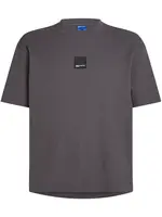 KARL LAGERFELD JEANS Tričko 'Waffle'  tmavosivá