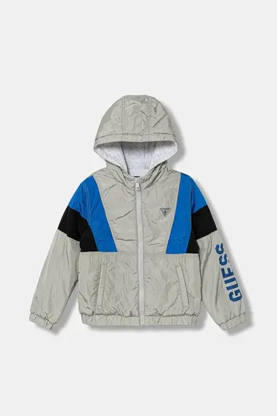 Dětská bunda Guess šedá barva, L5YL02 WF090