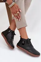 Kožené dámske poltopánky Barefoot s ozdobným detailom Zazoo